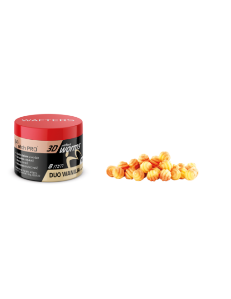 Wafters MATCHPRO Worms 3D Duo VANILLE  8mm 20g MatchPRO - 1 Wafters MATCHPRO Worms 3D Duo VANILLE  8mm 20g MatchPRO - 1