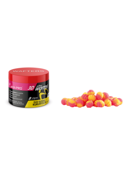 Wafters MATCHPRO Worms 3D Duo SWEETCORN  8mm 20g MatchPRO - 1