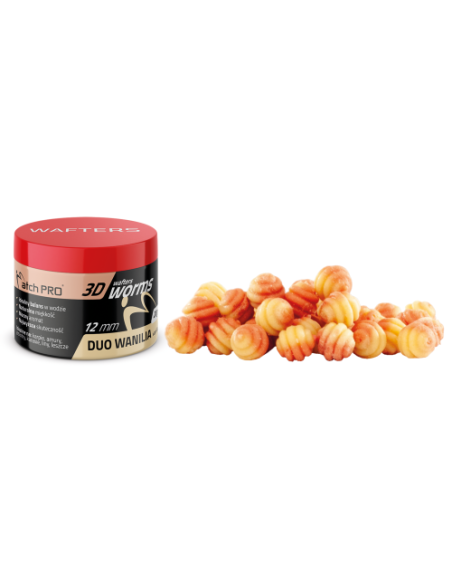 Wafters MATCHPRO Worms 3D Duo VANILLE  12mm 20g MatchPRO - 1 Wafters MATCHPRO Worms 3D Duo VANILLE  12mm 20g MatchPRO - 1