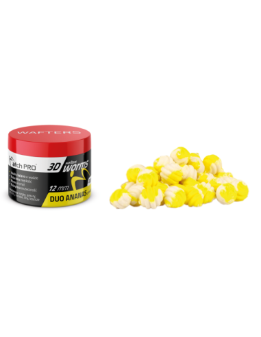 Wafters MATCHPRO Worms 3D Duo PINEAPPLE 12mm 20g