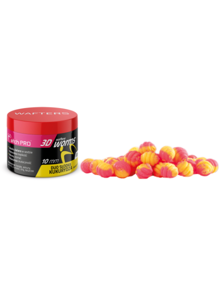 Wafters MATCHPRO Worms 3D Duo SWEETCORN  10mm 20g MatchPRO - 1