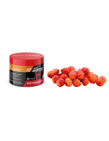 Wafters MATCHPRO Worms 3D Duo STRAWBERRY 10mm 20g