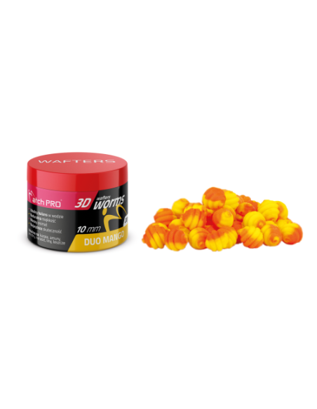 Wafters MATCHPRO Worms 3D Duo Mango 10mm 20g MatchPRO - 1