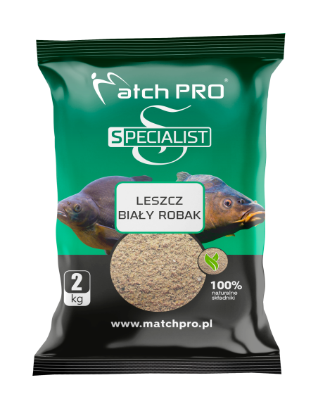 Zanęta MatchPro BIAŁY ROBAK  Leszcz 2kg MatchPRO - 1