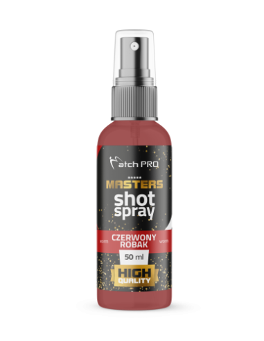 Masters SHOT SPRAY  MATCHPRO CZERWONY ROBAK 50ml