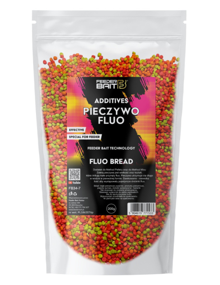 Feeder Bait  - Dodatek Pieczywo Fluo 200g FEEDER BAIT - 1