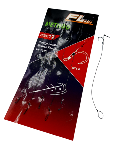 Gotowe Przypony METHOD do Metody Feeder Na Plecionce Z Igłą rozm. 14  - 1