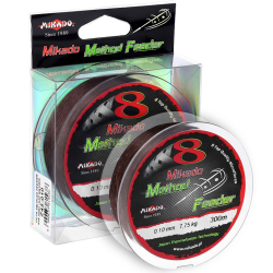 Plecionka Mikado OCTA METHOD FEEDER BRĄZOWA 300m 8x- 0.12mm MIKADO - 1