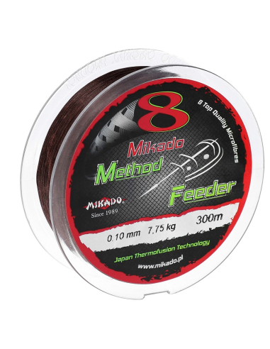 Plecionka Mikado OCTA METHOD FEEDER BRĄZOWA 300m 8x- 0.12mm MIKADO - 2