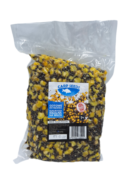 Gotowe Ziarno CARP SEEDS Konopie, Kukurydza 1kg CARP SEEDS - 1