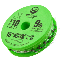 Przypony Guru QM1 Standard Hair Rigs 38cm 0.22mm  - 10 GURU - 1