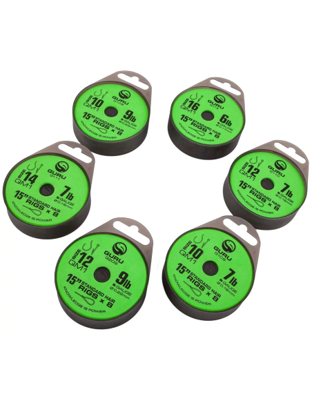 Przypony Guru QM1 Standard Hair Rigs 38cm 0.22mm  - 10 GURU - 4