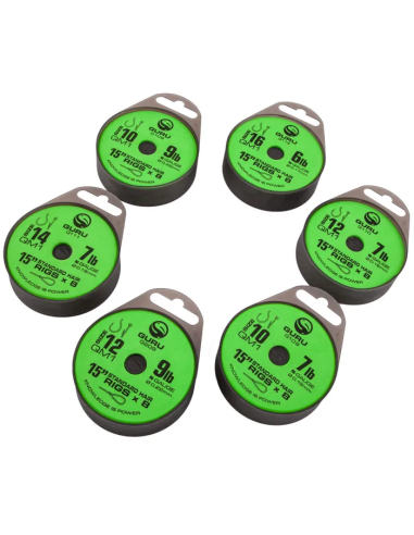 Przypony Guru QM1 Standard Hair Rigs 38cm 0.22mm - 12 GURU - 3