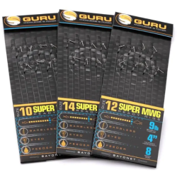 Przypony Guru Super MWG Rig Z Bagnet 0.19mm 10cm - rozm 14 GURU - 1 2