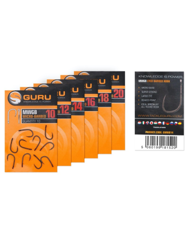 Haczyki Guru - MWGB Barbed – rozm.16 GURU - 2