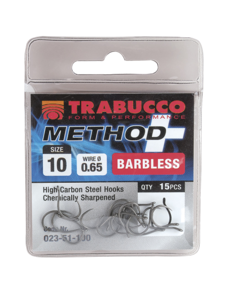 Haczyki Trabucco Method Bezzadziorowe rozm - 10 TRABUCCO - 3