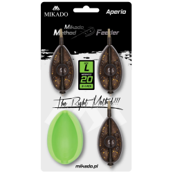 Zestaw Mikado Method Feeder Aperio L - Koszyki 3 x 15g + Foremka MIKADO - 1