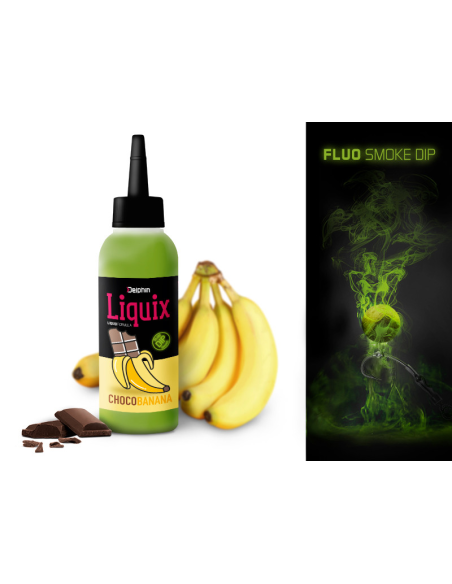 Dip Delphin Fluo LiquiX Czeko-Banan 100ml DELPHIN - 1 Dip Delphin Fluo LiquiX Czeko-Banan 100ml DELPHIN - 1