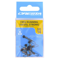 Krętliki Z Agrafką Cresta Free Running Swivel Strong Roz. 14  - 1