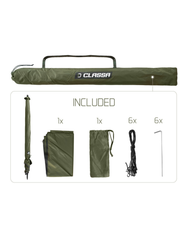 Parasol z boczną ścianką Delphin CLASSA 2.5m DELPHIN - 5