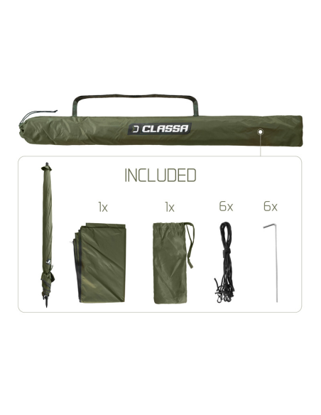 Parasol z boczną ścianką Delphin CLASSA 2.5m DELPHIN - 5 Parasol z boczną ścianką Delphin CLASSA 2.5m DELPHIN - 5