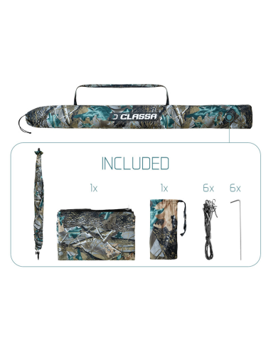 Parasol z boczną ścianką Delphin CLASSA CAMO 2.5m DELPHIN - 6