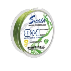 Plecionka SICATA DIAMOND GREEN 8+1 0,06mm/150m MISTRALL - 1