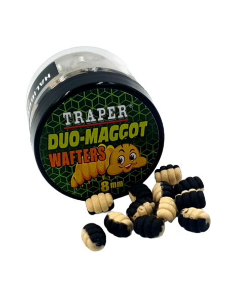 Wafters Traper Dou Maggot Halibut Czosnek 8mm TRAPER - 1