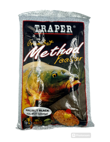 Zanęta Traper Method Feeder Halibut Black 750g