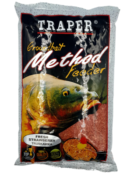 Zanęta Traper Method Feeder Truskawka 750g TRAPER - 1