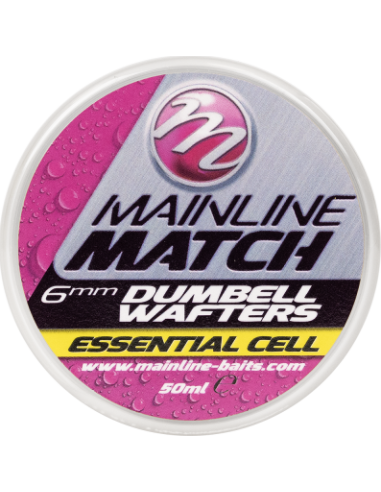 Mainline Match Dumbell Wafters – Yellow Essential Cell - 6mm