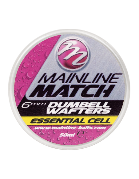 Mainline Match Dumbell Wafters – Yellow Essential Cell - 8mm MAINLINE - 1