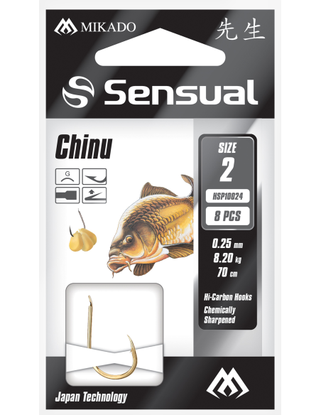 Gotowe Przypony Mikado Sensual-Chinu  nr8  0,18mm/70cm MIKADO - 3
