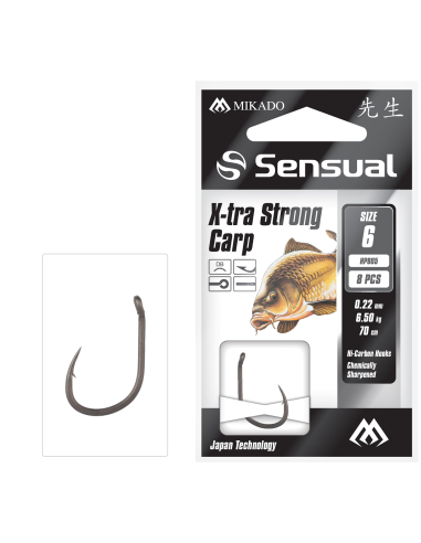 Gotowe Przypony Mikado Sensual-  X STRONG  CARP Nr10  0,18mm/70cm