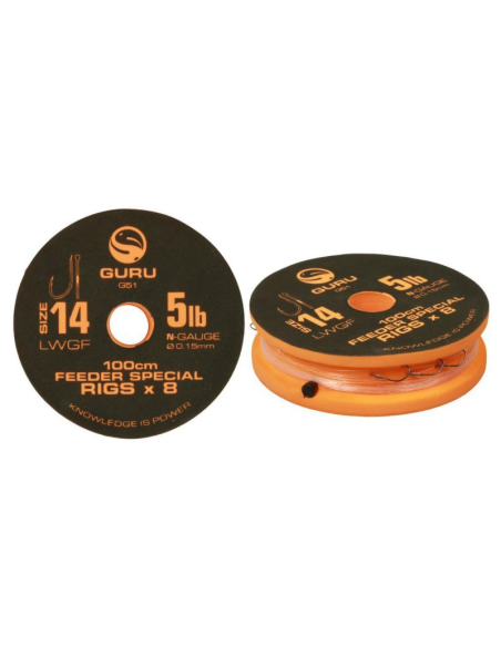 Przypony Guru LWGF Feeder Special 100cm – r.14 / 0,15mm GURU - 1