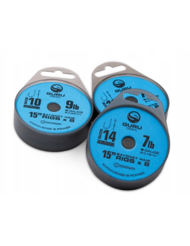 Gotowe Przypony GURU Super MWG Z Bagnetem 38cm - rozm 16 GURU - 2