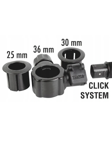 Fajka Traper Triple GST Click Carbo Red 40cm TRAPER - 2