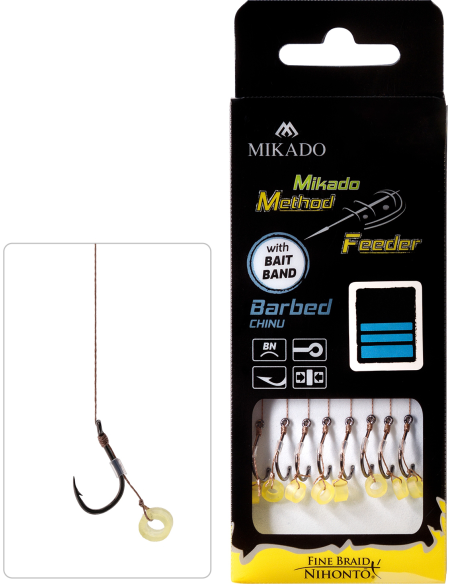 Przypony Mikado Z Gumką Na Plecionce nr - 14 / 0,10mm MIKADO - 1