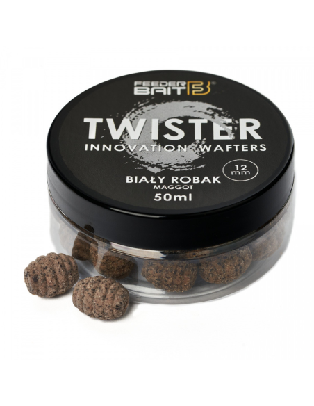 Feeder Bait TWISTER Wafters 12mm Biały Robak FEEDER BAIT - 1 Feeder Bait TWISTER Wafters 12mm Biały Robak FEEDER BAIT - 1