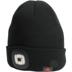 CZAPKA ZIMOWA LED BEANIE  MIKADO - CZARNY MIKADO - 1