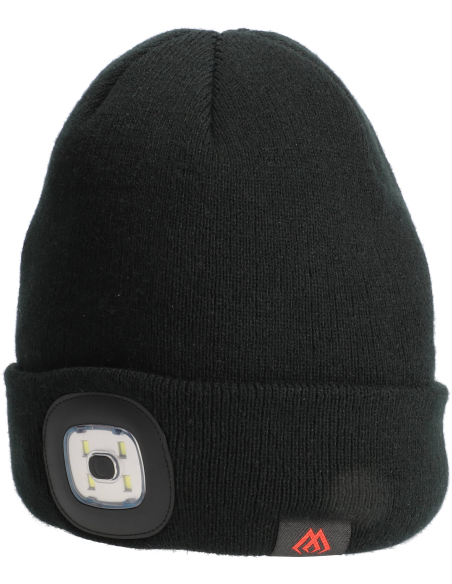 CZAPKA ZIMOWA LED BEANIE  MIKADO - CZARNY MIKADO - 1