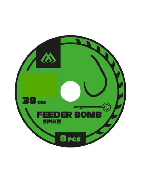 Przypony Mikado FEEDER BOMB z IGŁĄ 38cm 0,25mm -  rozm 6 MIKADO - 1