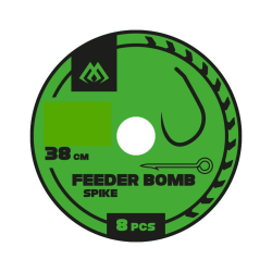 Przypony Mikado FEEDER BOMB z IGŁĄ 38cm 0,18mm rozm - 12 MIKADO - 1