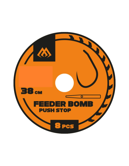 Przypony Mikado FEEDER BOMB PUSH STOP 38cm 0,23mm rozm - 8 MIKADO - 1