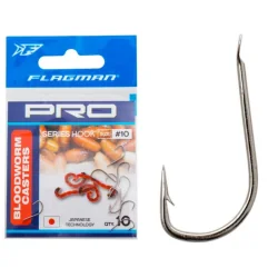 Haczyki Flagman Pro Bloodworm/Caster - 10 FLAGMAN - 1