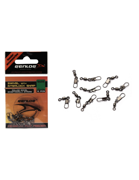 KRĘTLIKI Z AGRAFKĄ GENLOG 8/10szt GENLOG - 1