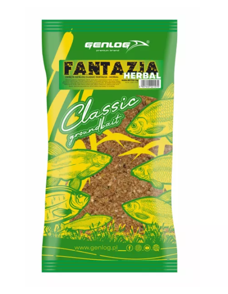 Zanęta GENLOG Classic Fantazja 1kg - Herbal - Anyż GENLOG - 1 Zanęta GENLOG Classic Fantazja 1kg - Herbal - Anyż GENLOG - 1