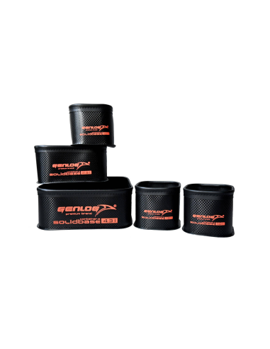 Zestaw 6 pojemników GENLOG EVA Solid Base Carbon GENLOG - 2
