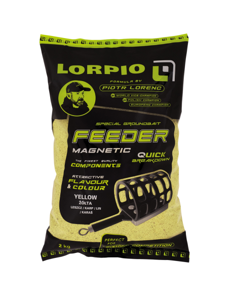 Zanęta Lorpio Feeder Magnetic - Yellow 2kg Lorpio - 1