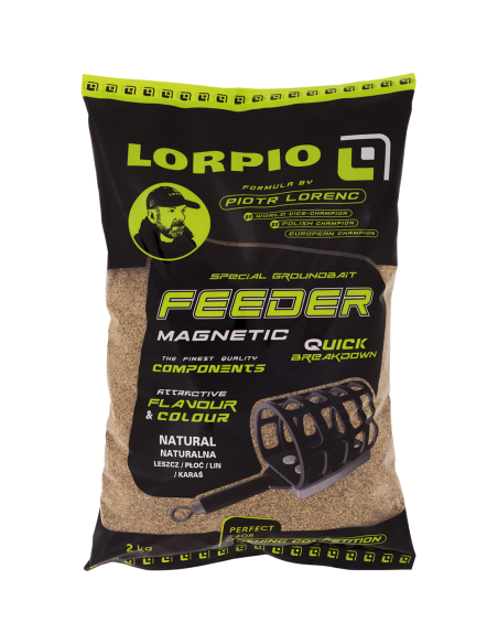 Zanęta Lorpio Feeder Magnetic - Natural 2kg Lorpio - 1